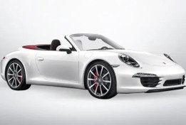 تصویر کفپوش چرمی پنج بعدی پورشه 911 (سال ۲۰۱۲ الی ۲۰۱۴) - طوسی دوخت طوسی / فقط صندوق 