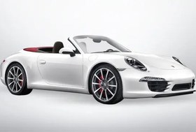 تصویر کفپوش چرمی پنج بعدی پورشه 911 (سال ۲۰۱۲ الی ۲۰۱۴) - طوسی دوخت طوسی / فقط صندوق 