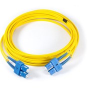 تصویر پچ کورد فیبر نوری SC-SC سینگل مود داپلکس 1.5 متری SC-SC-SM Duplex Model 1.5m Optic Fiber Patch Cord