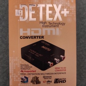 تصویر مبدل دتکس HDMI به AV برند Detex + 