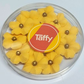 تصویر گل فوندانت 5 پر - زرد 