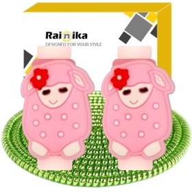 تصویر محافظ کابل رینیکا مدل Cute Shep 03 مجموعه 3 عددی 