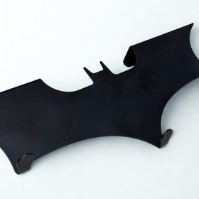 تصویر آویز لباس کوچک سیاه bat-hook 