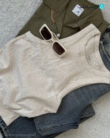 تصویر تاپ زنانه کبریتی 