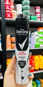 تصویر اسپری ضد تعریق مردانه رکسونا حجم ۲۰۰ میلی لیتر مدل Active Protection Invisible با رایحه ملایم 