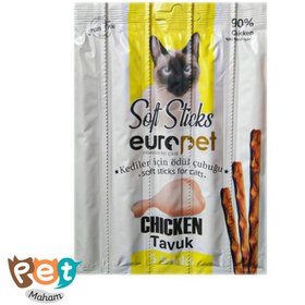 تصویر تشویقی مدادی گربه یوروپت طعم مرغ - اورجینال Europet Cat Chicken