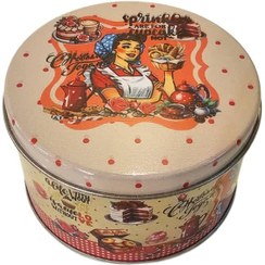 تصویر قوطی فلزی طرح (کاپ کیک) 