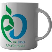 تصویر ماگ چاپلینو با طرح آرم سازمان غذا و دارو – M159 Mug Chaplino with the logo design of Food and Drug Organization