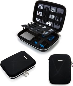 تصویر BAGSMART قابل حمل Shockproof EVA Hard Drive Case Case Organizer Electronic Travel برای کابل ها ، شارژر ، USB ، سیاه 