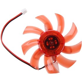 تصویر فن 7.5*7.5 سانتی متری گرافیک 12 ولت 75mm 12VDC Plastic VGA Video Card Fan