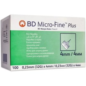 تصویر سرسوزن بی دی میکروفاین پلاس 4میل ا BD Micro-Fine Plus 4mm ا BD Micro-Fine Plus 4mm BD Micro-Fine Plus 4mm