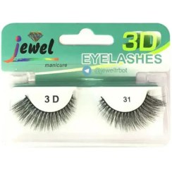 تصویر مژه مصنوعی سه بعدی جیول شماره31 Jewel 3D False Eyelashes Code N.31