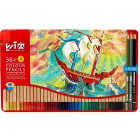 تصویر مداد رنگی 3+36 رنگ آریا 3023 