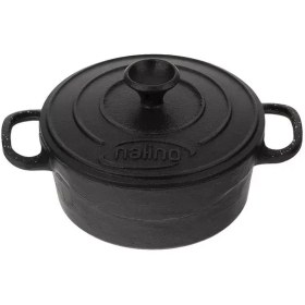 تصویر قابلمه چدن کودک نالینو مدل Feleti سایز 14 cast iron pot kids model-size 14