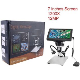 تصویر میکروسکوپ دیجیتال 1200X Portable Digital Microscope دارای نمایشگر 7 اینچی مدل DM9 