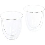 تصویر فنجان دو جداره دلونگی لاته ماکیاتو بسته 2 عددی DELONGHI 2 GLASSES LATE MACCHIATO