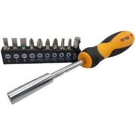 تصویر ست پیچ گوشتی 11 عددی بیت خور دینگی DINGQI مدل 68011 SCREWDRIVER BIT SET