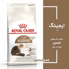 تصویر غذای خشک گربه رویال کنین مخصوص سنین 12 سال به بالا - 2 کیلوگرم برند royal canin Royal Canin Ageing 12+ Dry Cat Food 2 Kg