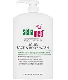 تصویر شستشوی مایع صورت و بدن 1000 میلی‌لیتر برند sebamed Liquid Face And Body Wash 1000ml