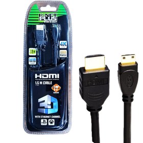 تصویر کابل مبدل HDMI به MINI HDMI کی نت پلاس KNETPLUS HDMI To Mini HDMI Cable 1.5m