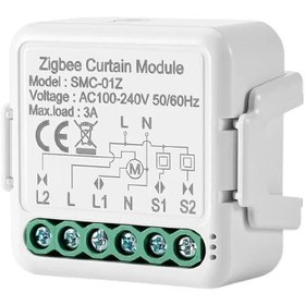 تصویر رله پرده تک کانال zigbee 