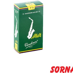 تصویر قمیش ساکسوفون آلتو سبز وندورن VANDOREN JAVA 1.5 (یکی از 10 عدد) 