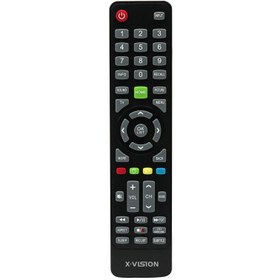 تصویر کنترل تلویزیون ایکس ویژن X.Vision دکمه سبز X.Vision TV Remote Control