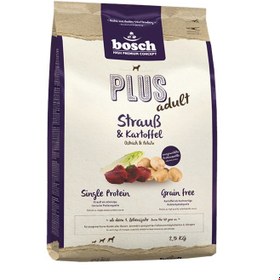 تصویر غذا خشک سگ شترمرغ و سیب زمینی بوش آلمان Bosch Plus Strauß - Kartoffel 2-5kg 