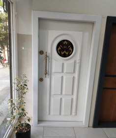 تصویر درب ضد سرقت توسکا روکش راش - 110*210 / چپ بازشو 