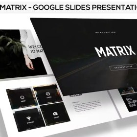 تصویر قالب پاورپوینت ساده و شیک Matrix 