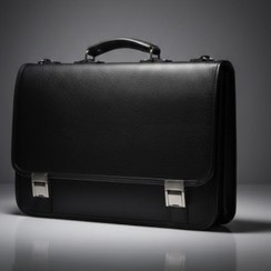 تصویر کیف اداری چرم طبیعی دوقفل 