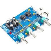 تصویر ماژول پری آمپلی فایر XH-M164 با تراشه NE5532 و ۴ ولوم 