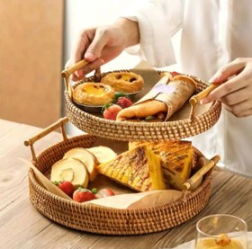 تصویر سینی حصیری - ۲۳ سانت 