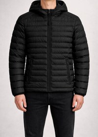 تصویر کاپشن 26710‏ ‏چرم‏ ‏مشکی 