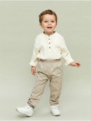 تصویر ست نوزادی پسرانه بژ LC Waikiki | S55399Z1 - FDL - Krem Rengi اورجینال 