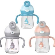 تصویر لیوان آبمیوه خوری نی دار 300 میل دسته دار رووکو ROVCO لیوان آبمیوه خوری نی دار