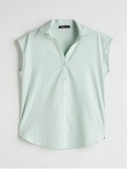 تصویر پیراهن زنانه کلاسیک سبز LCWAIKIKI مناسب بافت معمولی | LC Waikiki | 929351762 | اورجینال 