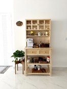 تصویر کافی بار چوبی کد d100 رنگ قهوه ای 