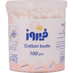 تصویر گوش پاک کن فیروز 100 عدد - رنگ: آبی Firooz Cotton Buds 100 Pcs