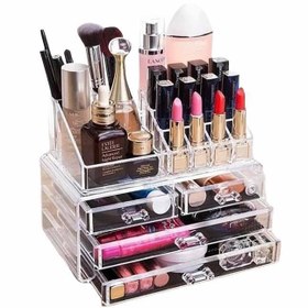 تصویر استند آرایشی چهار کشو ویژن پلاست Vision Plast Cosmetic Stand Four Drawers