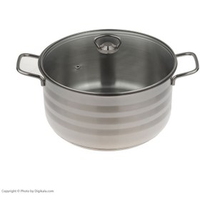 تصویر قابلمه استیل سایز 28 دستی لوکس Destilux Steel pot Destilux size 28