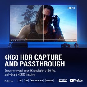 تصویر کارت کپتچر الگاتو مدل 4K60 Pro ضبط با پس سی ال ای با تاخیر کم Elgato 4K60 Pro MK.2, Internal Capture Card, Stream and Record 4K60 HDR10 with ultra-low latency on PS5, PS4 Pro, Xbox Series X/S, Xbox One X, in OBS, Twitch, YouTube, for PC