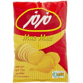 تصویر چیپس مزمز ۱۲۰ گرم طعم نمکی 