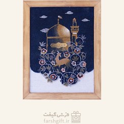 تصویر قاب فرش ضامن آهو 