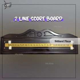 تصویر تابلو امتیاز (اسکور بورد) اسنوکر 2 ردیف نمراتور ( چرتکه) 2 ردیف