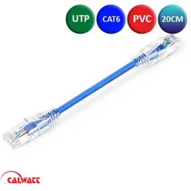تصویر پچ کورد 20 سانتی CAT6 UTP PVC 