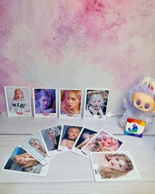 تصویر پولاروید فوتو کارت عکس طرح بلک پینک رز رزی سایز 7 و نیم در 9 یک عدد - 6 Polaroid black pink