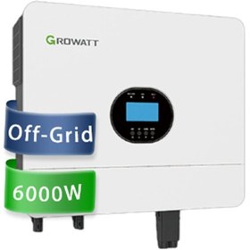 تصویر سانورتر 100A ،48V ،6Kw برند Growatt مدل SPF 6000 ES Plus sunverter GrowattSPF 3500 ES 3500w 48V MPPT 80A