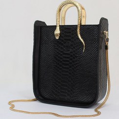 تصویر کیف مجلسی زنانه مدل دسته ماری چرم مصنوعی 