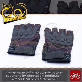 تصویر دستکش دوچرخه سواری مدل سولیدر نیم پنجه Bicycle Glove Solider Half 